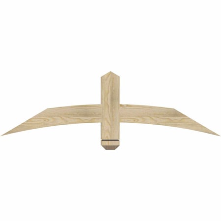 Ekena Millwork Bellingham Rough Sawn Timber Gable Bracket, Douglas Fir, 48"W x 14"H x 4"D x 4"F, 7/12 Pitch GBW048X14X0404BEL00RDF